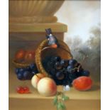 20TH CENTURY SCHOOL A PAIR OF STILL LIFES OF FRUIT AND BIRDS