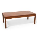 A LARGE MID-CENTURY TEAK COFFEE TABLE