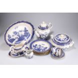 A GROUP OF ROYAL DOULTON BOOTHS REAL OLD WILLOW PATTERN BLUE AND WHITE TABLE WARES