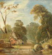 JAMES STARK (1794-1859) COTTAGE BY THE FORD