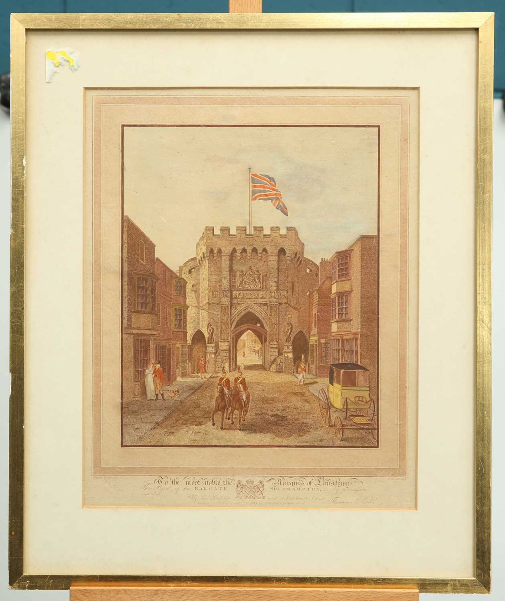 AFTER STEPHEN TAYLOR ENGRAVED BY T.S SEED PAIR OF PRINTS OF SOUTHAMPTON: THE WATERGATE & THE BARGATE - Image 2 of 4