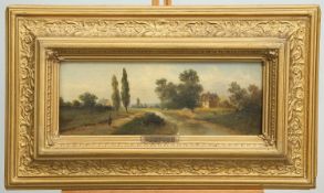 A BOSSI (19TH CENTURY) A PAIR OF LANDSCAPES