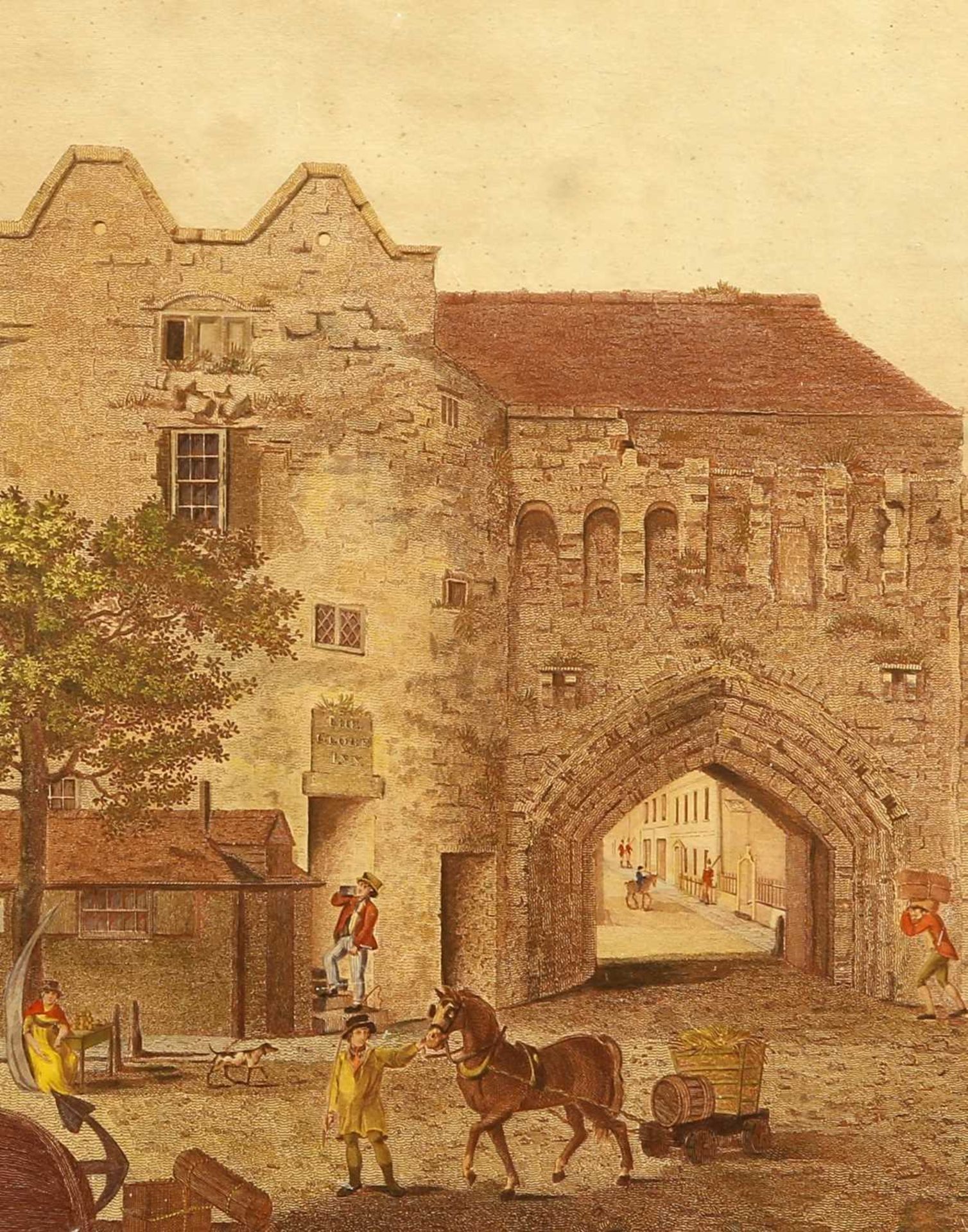 AFTER STEPHEN TAYLOR ENGRAVED BY T.S SEED PAIR OF PRINTS OF SOUTHAMPTON: THE WATERGATE & THE BARGATE - Image 3 of 4