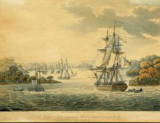 AFTER J MOORE, ENGRAVED BY G HUNT THE HARBOUR OF PORT CORNWALLIS, ISLAND OF GREATANDAMAN WITH THE FL
