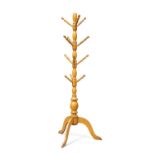 A BEECH COAT/HAT STAND, LATE 19TH/EARLY 20TH CENTURY