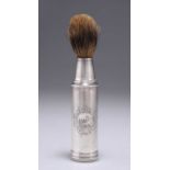 A CONTINENTAL SILVER SHAVING BRUSH