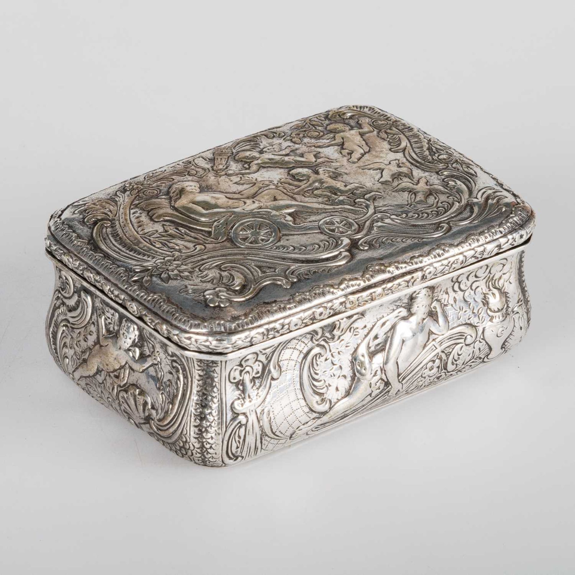 A GERMAN SILVER BOX