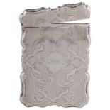 A VICTORIAN SILVER CARD CASE