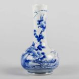 A JAPANESE MEIJI PERIOD BLUE AND WHITE PORCELAIN VASE