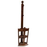 AN EARLY 20TH CENTURY OAK HALLSTAND