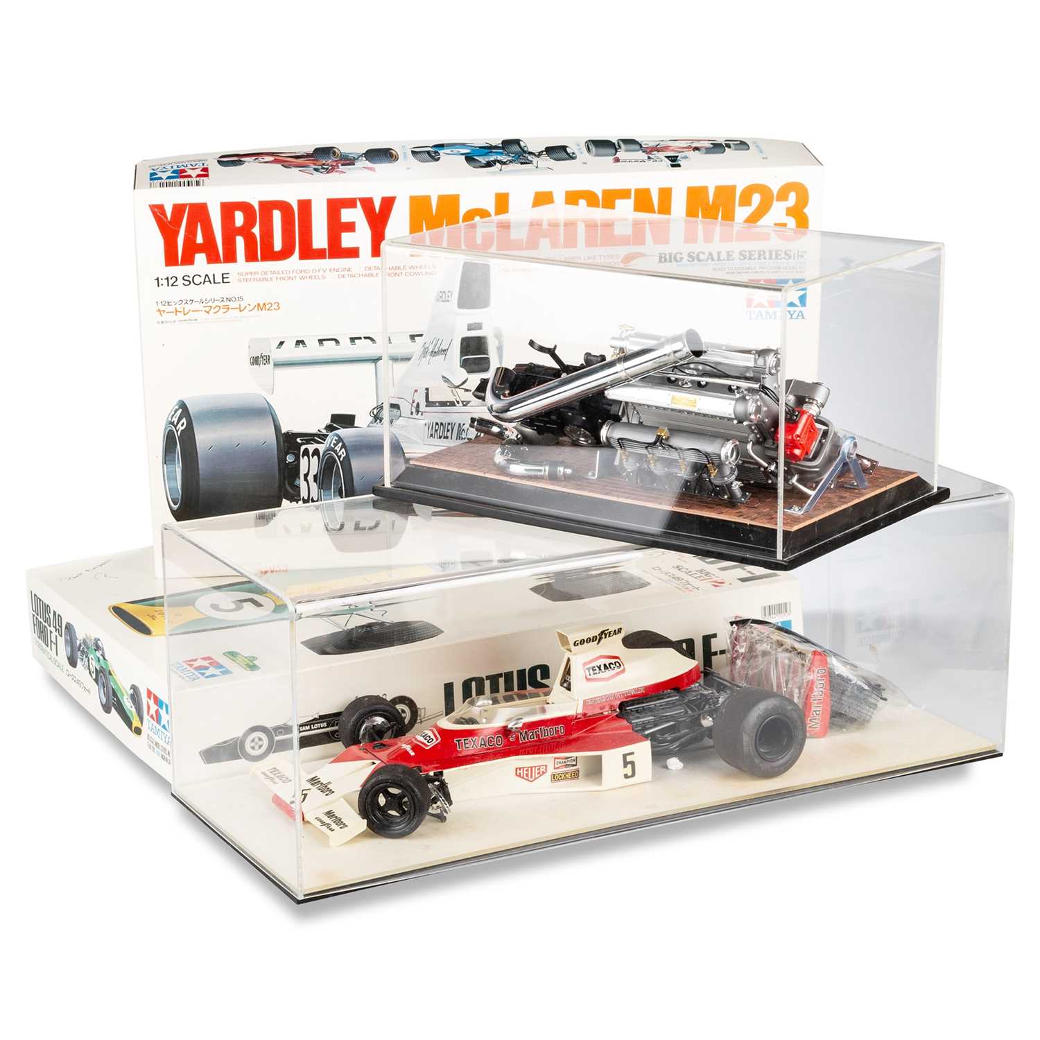 ASSORTED MODEL KIT RACING CARS AND ENGINES - Image 2 of 6