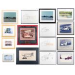 MOTOR RACING INTEREST: ASSORTED FRAMED PRINTS AND PHOTOGRAPHS