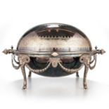 A VICTORIAN SILVER-PLATED BREAKFAST WARMER