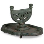 A VICTORIAN CAST IRON BOOT SCRAPER, BY KENRICK