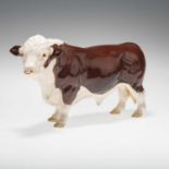 A BESWICK MODEL OF A POLLED HEREFORD BULL