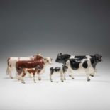 SIX BESWICK MODELS OF CATTLE