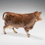 A BESWICK LIMITED EDITION MODEL OF A LIMOUSIN COW