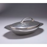 ARCHIBALD KNOX (1864-1933) FOR LIBERTY & CO, A TUDRIC PEWTER MUFFIN DISH