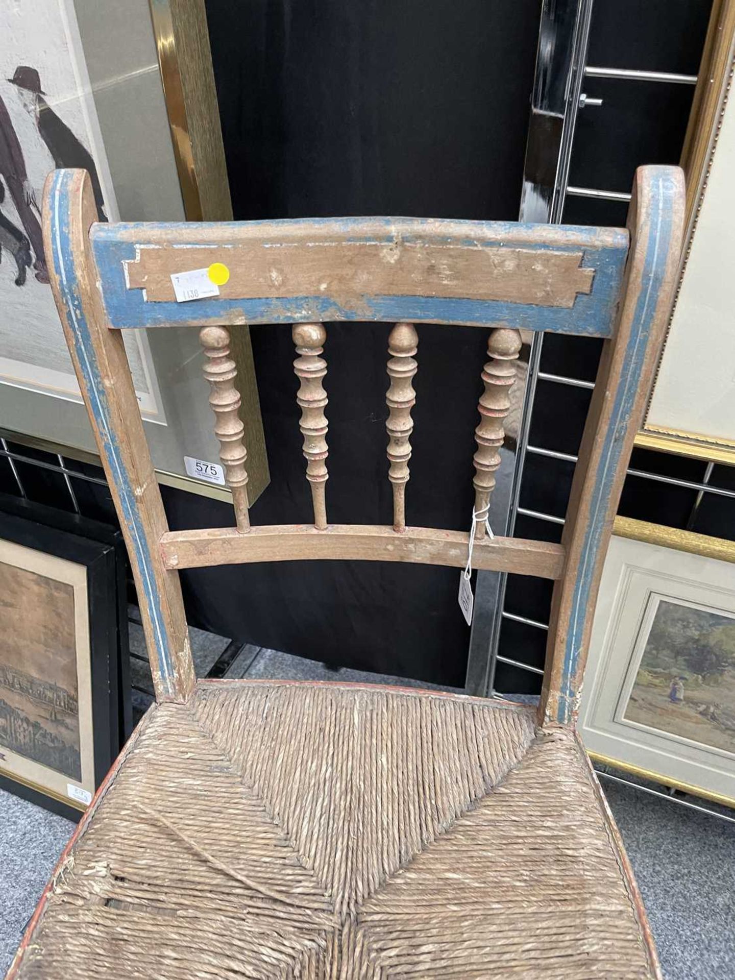 A REGENCY FAUX BAMBOO PAINTED SIDE CHAIR - Image 2 of 6