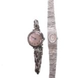 TWO SILVER BRACELET WATCHES