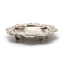 A GERMAN SILVER DISH