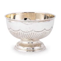 A LATE VICTORIAN SILVER BOWL