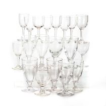 A COLLECTION OF 19TH CENTURY TABLE GLASSES