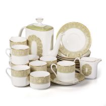 A ROYAL DOULTON SONNET PATTERN PARTIAL COFFEE SERVICE