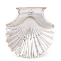 A GEORGE IV SILVER SHELL-FORM DISH