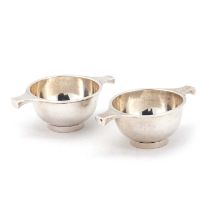 A PAIR OF SCOTTISH SILVER DISHES