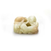 A SMALL PALE CELADON JADE SANYANG GROUP, MING DYNASTY