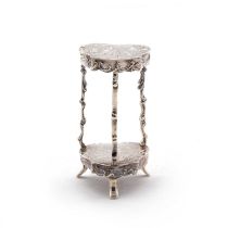 A GERMAN SILVER MINIATURE TABLE