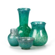 A GROUP OF MONART GLASS, CIRCA 1930