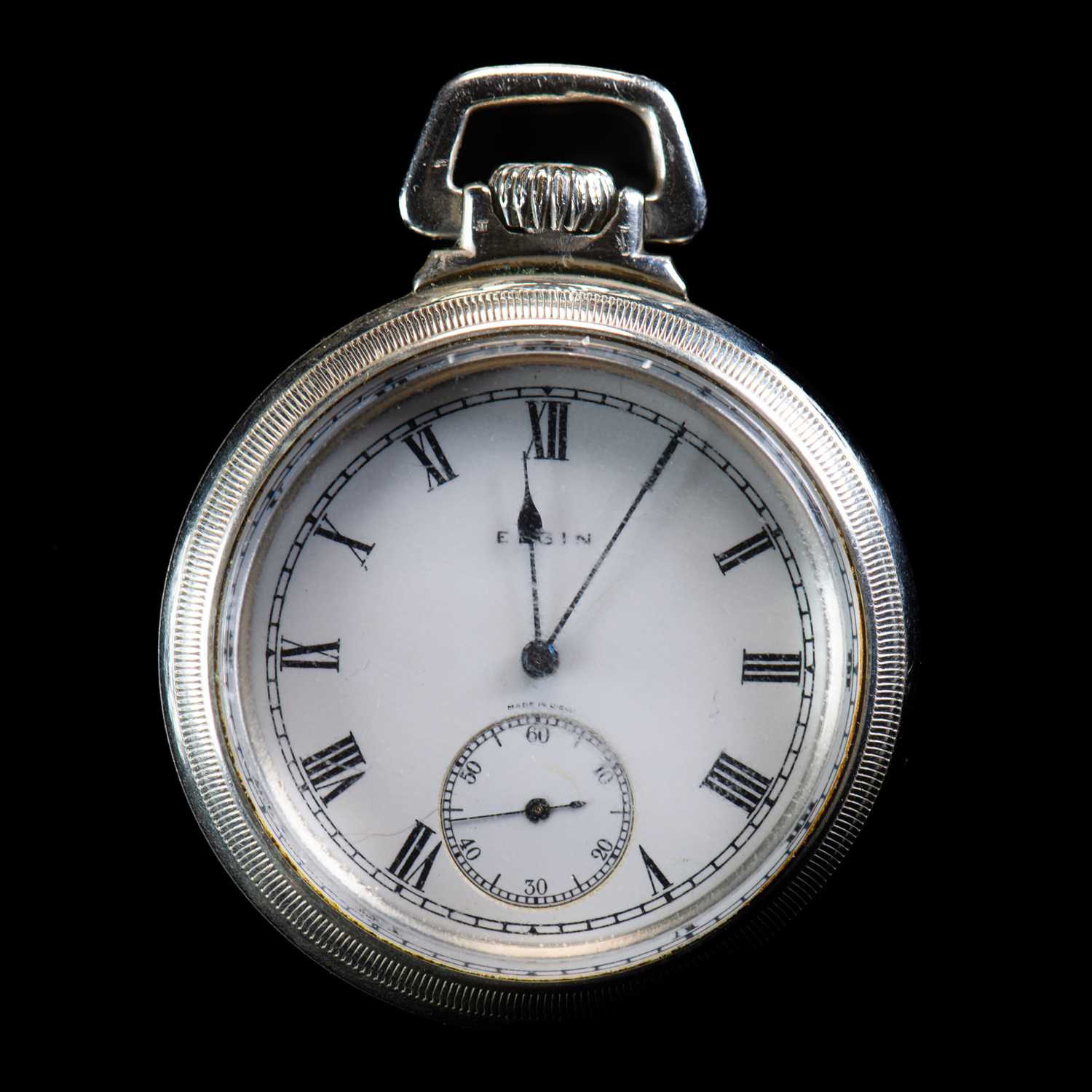 AN ELGIN OPEN FACE POCKET WATCH