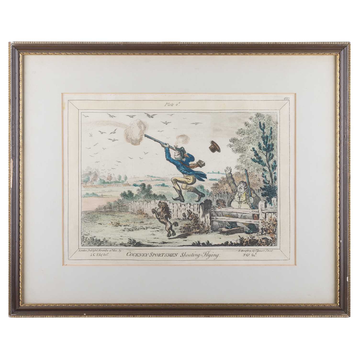 AFTER JAMES GILRAY (1756-1815) COCKNEY SPORTSMAN, A SET OF FOUR SPORTING PRINTS - Image 2 of 5