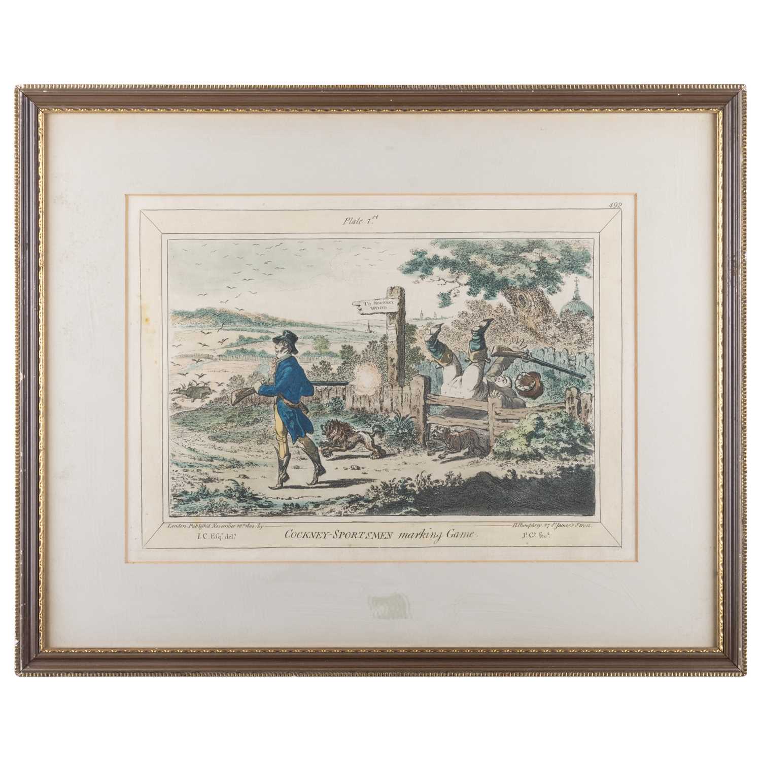 AFTER JAMES GILRAY (1756-1815) COCKNEY SPORTSMAN, A SET OF FOUR SPORTING PRINTS - Image 4 of 5