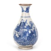 A CHINESE BLUE AND WHITE VASE, YUHUCHUNPING