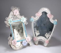 TWO VENETIAN EASEL MIRRORS, EARLY 20TH CENTURY