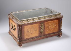 A FRENCH GILT-METAL MOUNTED AND INLAID ROSEWOOD JARDINIÈRE, 19TH CENTURY