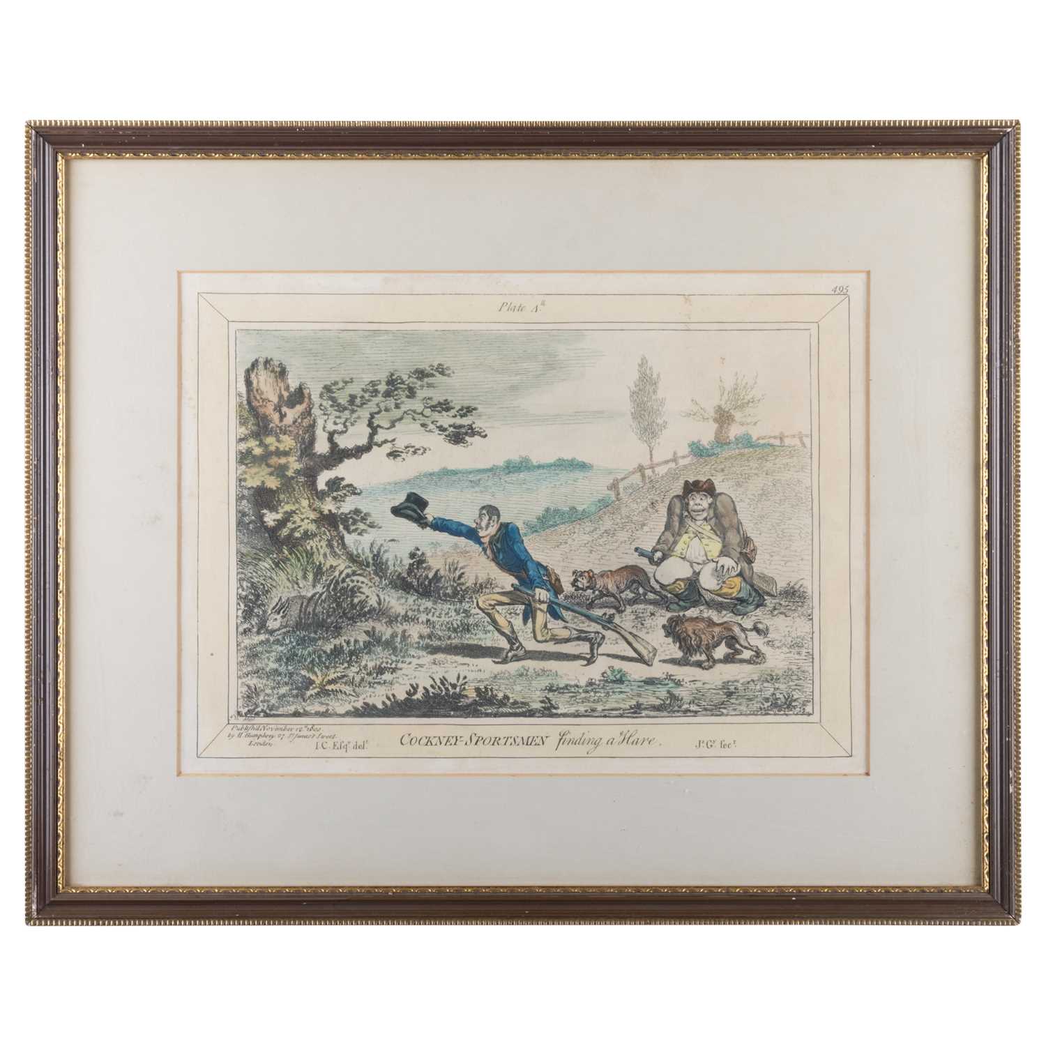 AFTER JAMES GILRAY (1756-1815) COCKNEY SPORTSMAN, A SET OF FOUR SPORTING PRINTS - Image 5 of 5