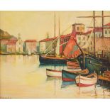 SERGEY IVANOV PETROV /1918-2006/ "The port of Dubrovnik"