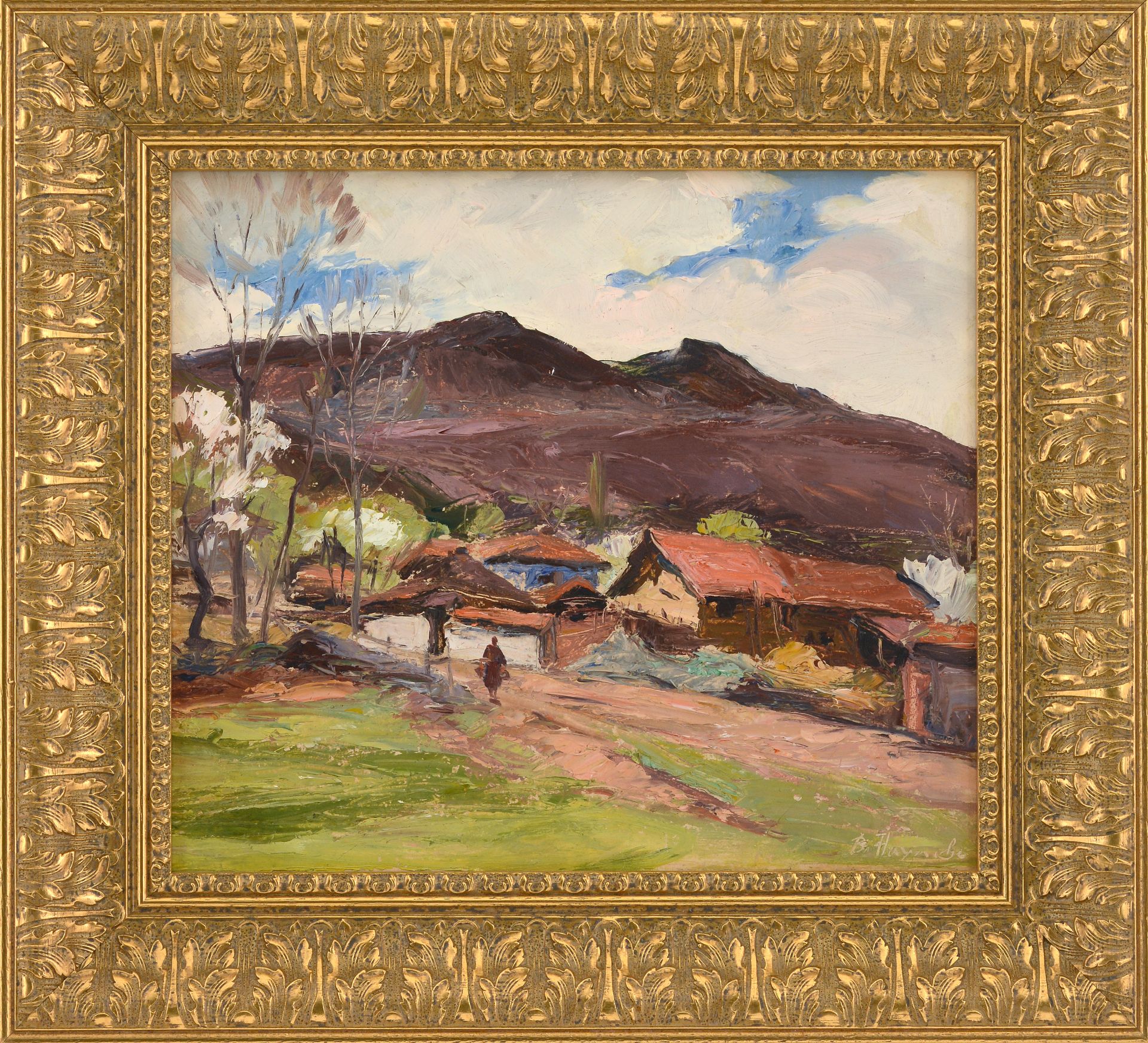 VLADIMIR NAUMOV NAUMOV /1897-1949/ "Landscape from the village of Bankya" - Image 2 of 4
