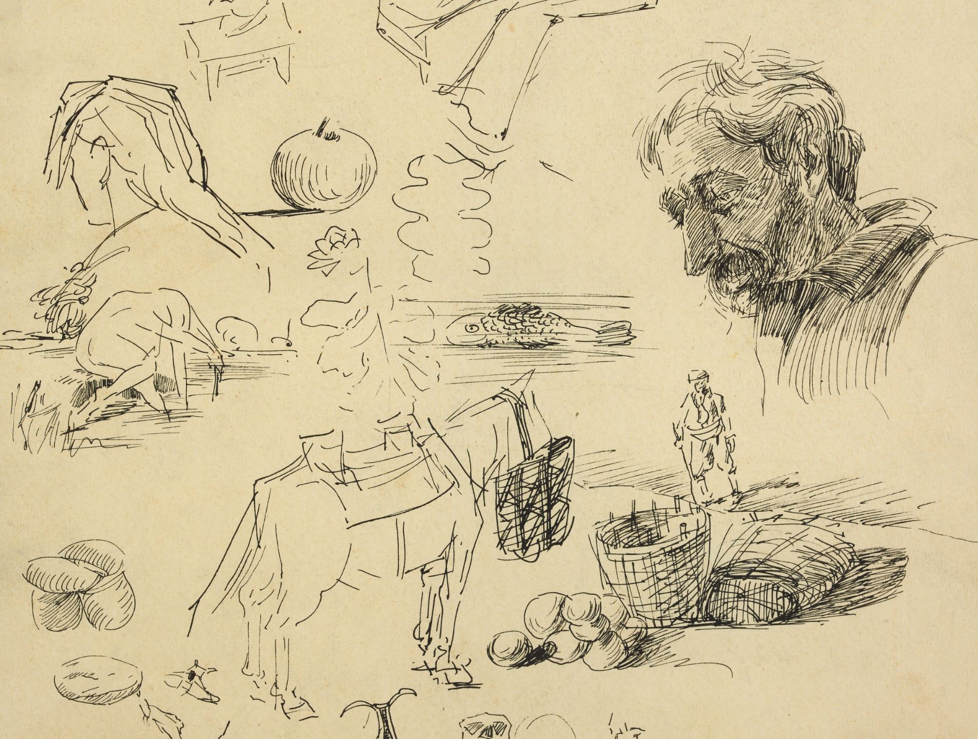 VLADIMIR DIMITROV POPPETROV - MAYSTORA /1882-1960/ "Sketches" - Image 4 of 5