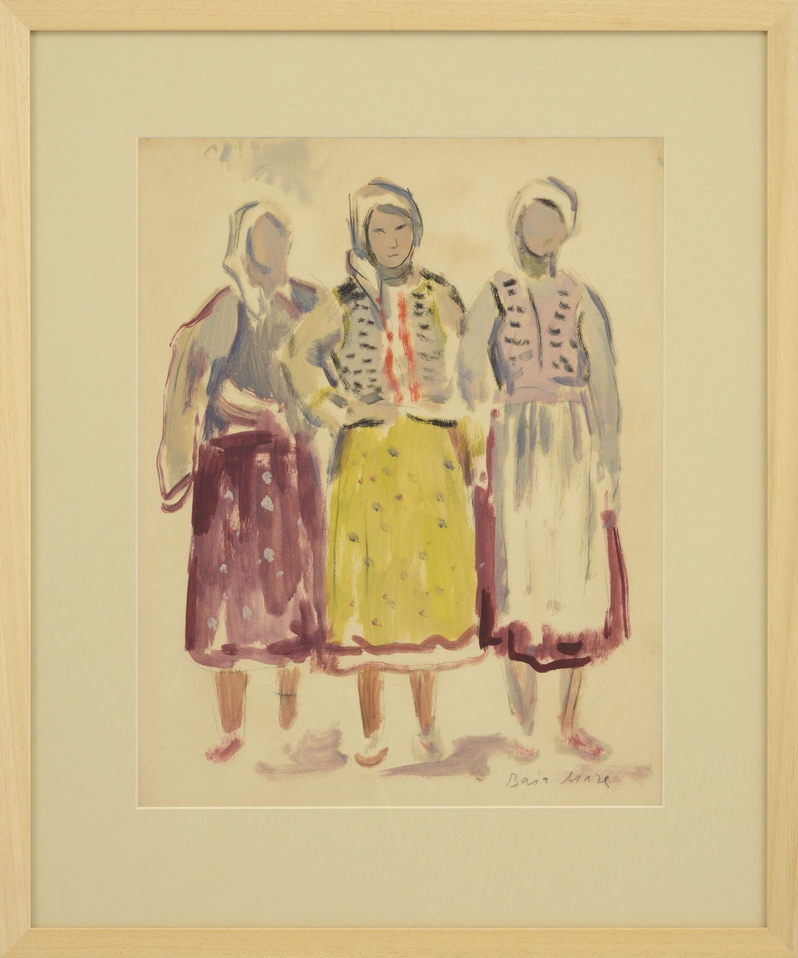 Vladimir Petrov Kavaldzhiev /1908-1988/ „Three girls” - Bild 2 aus 4