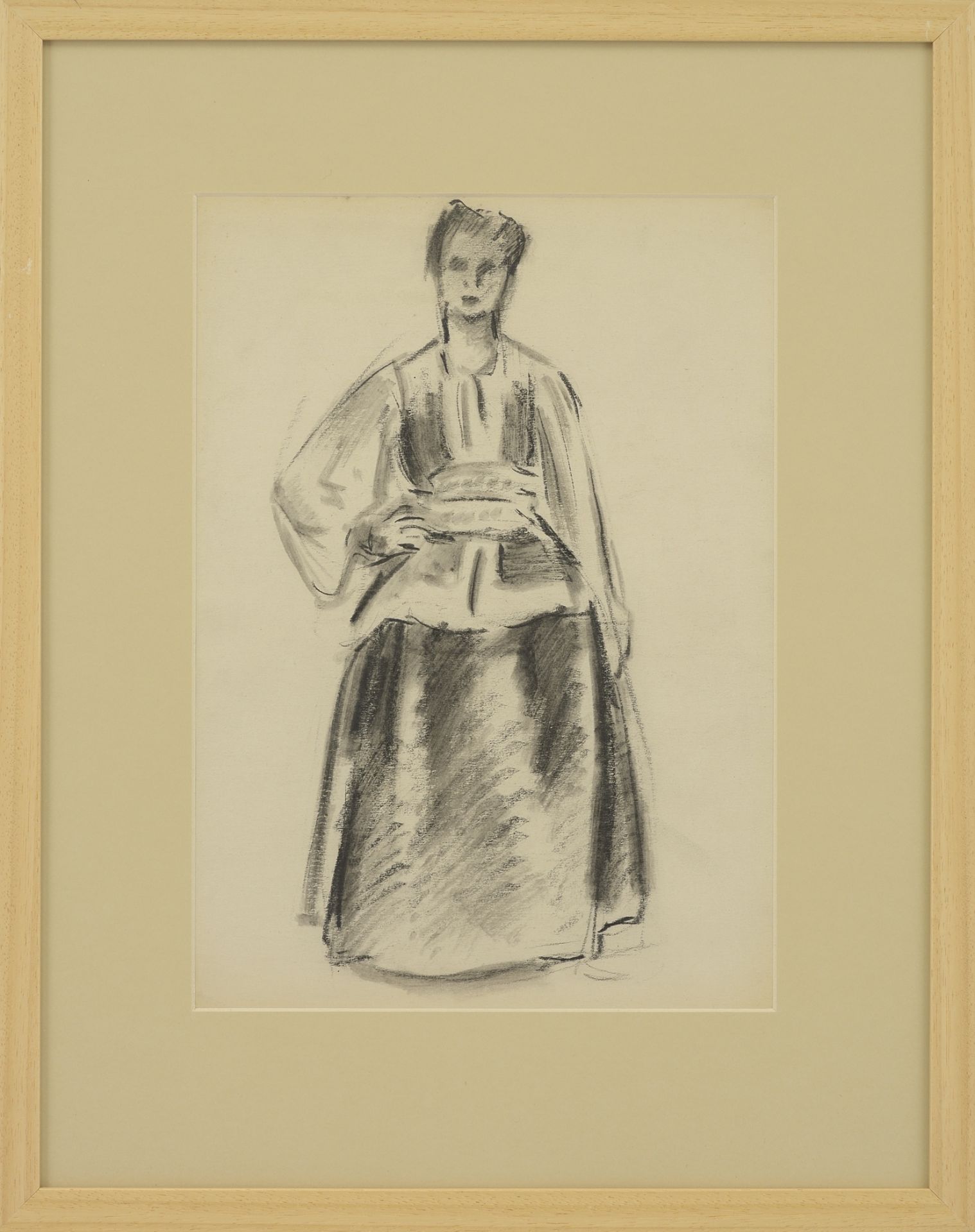 Vladimir Petrov Kavaldzhiev /1908-1988/ „Romanian woman in costume” - Bild 2 aus 3