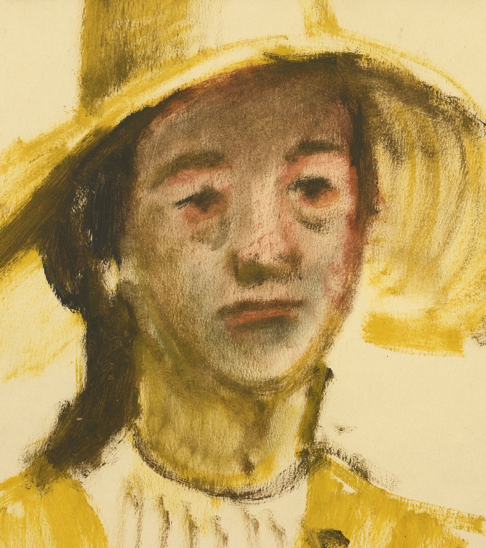 Vladimir Petrov Kavaldzhiev /1908-1988/ „Girl with a hat I” - Image 3 of 3