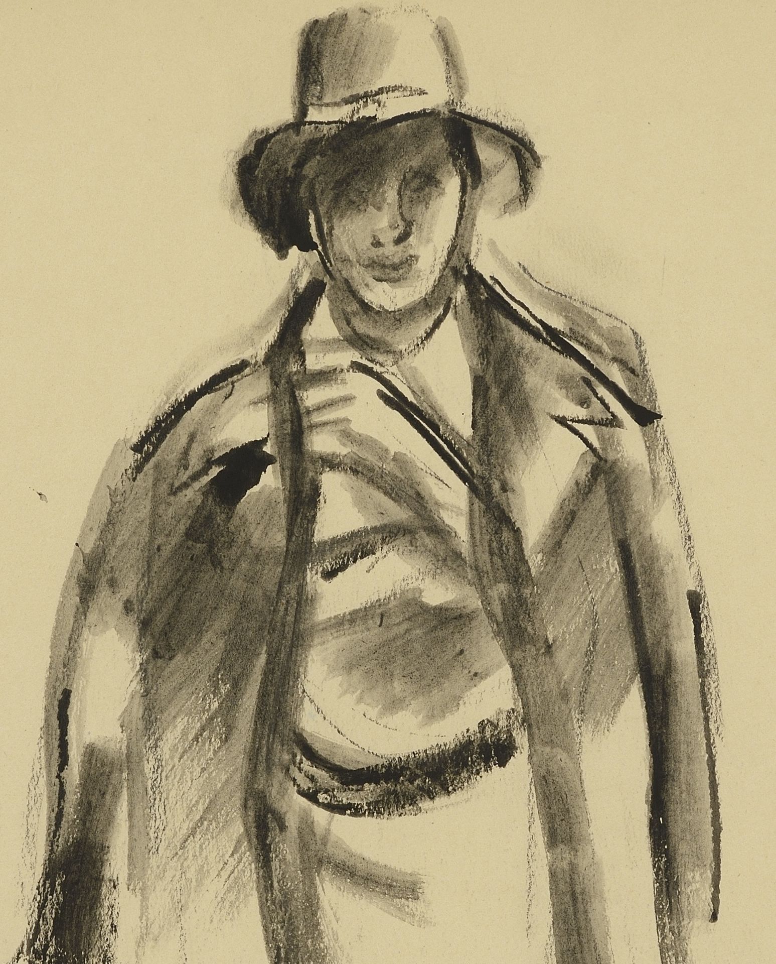 Vladimir Petrov Kavaldzhiev /1908-1988/ „A man in a jacket” - Bild 3 aus 3
