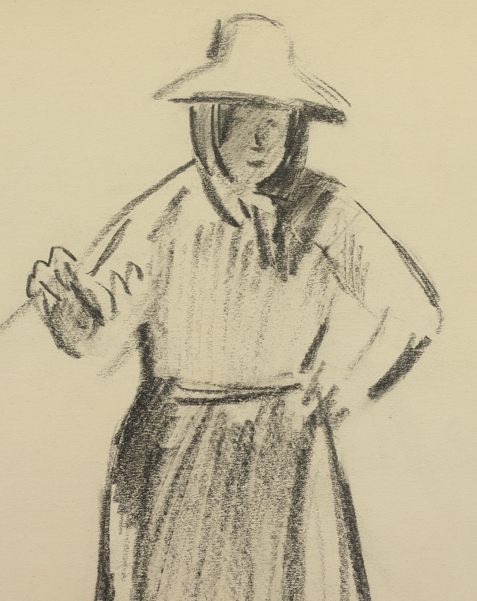 Vladimir Petrov Kavaldzhiev /1908-1988/ „Shepherd woman I” - Bild 3 aus 3