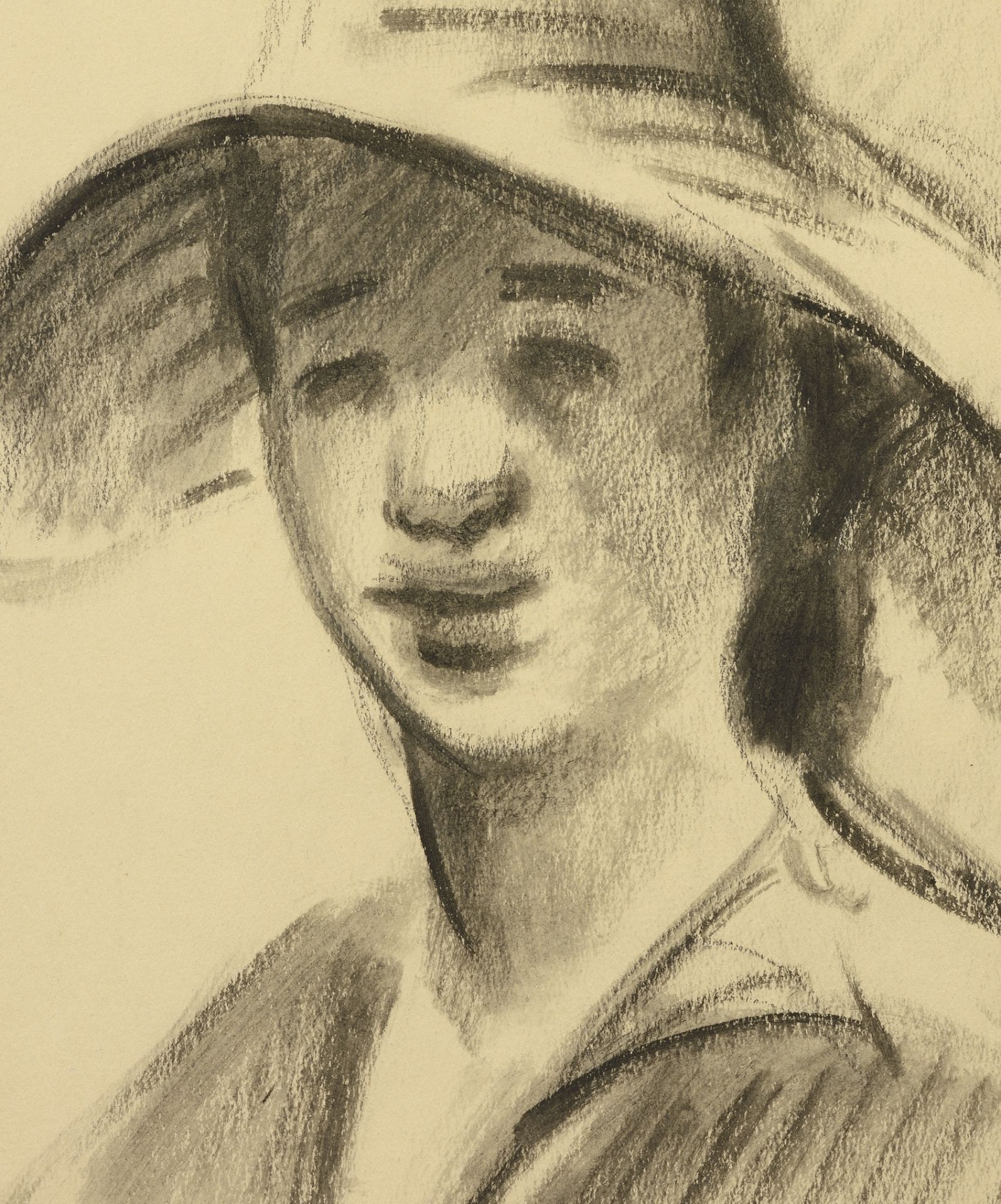 Vladimir Petrov Kavaldzhiev /1908-1988/ „Girl with a hat II” - Bild 3 aus 3