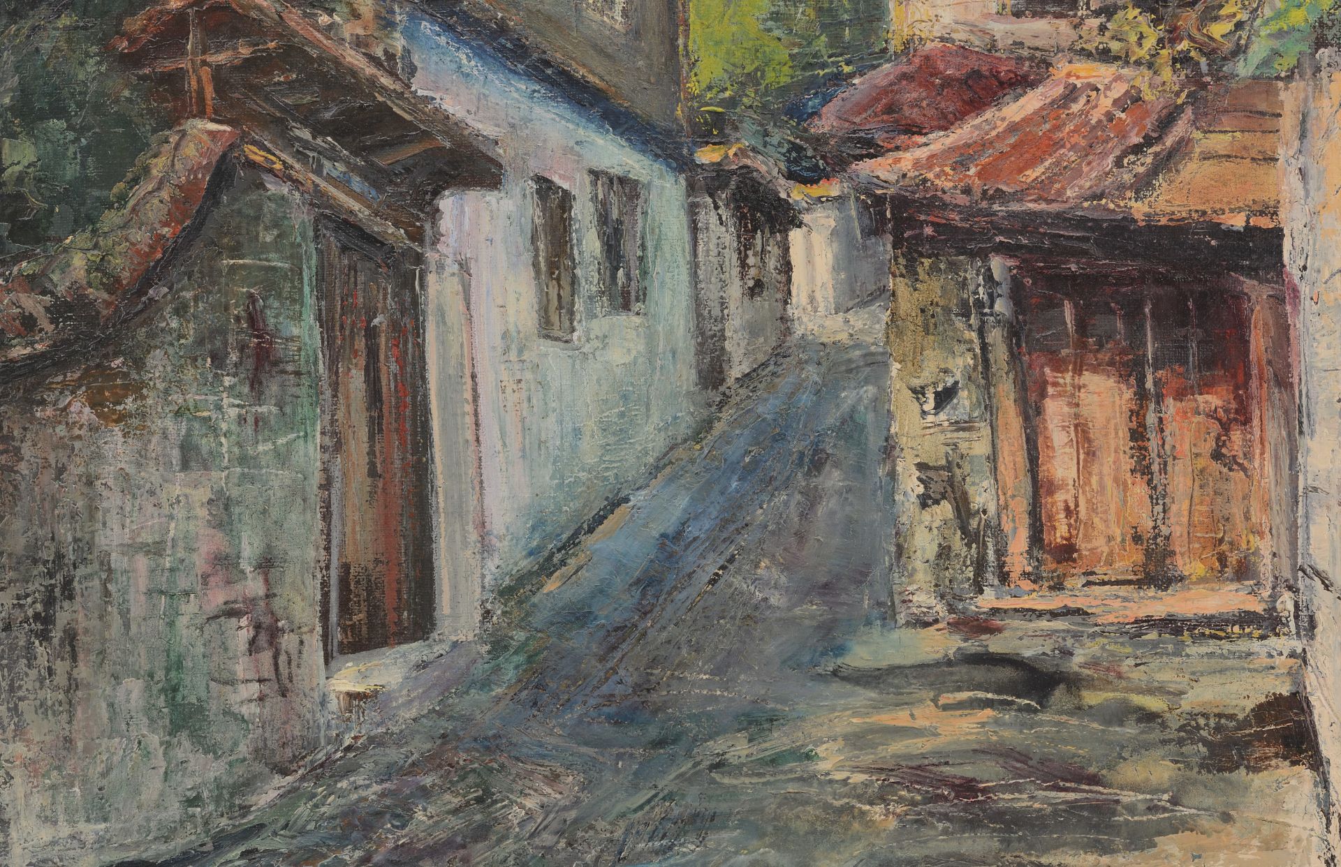 Nyagul Stefanov Nyagulov /1920-1957/   „Landscape from Ichera village“   - Image 2 of 2